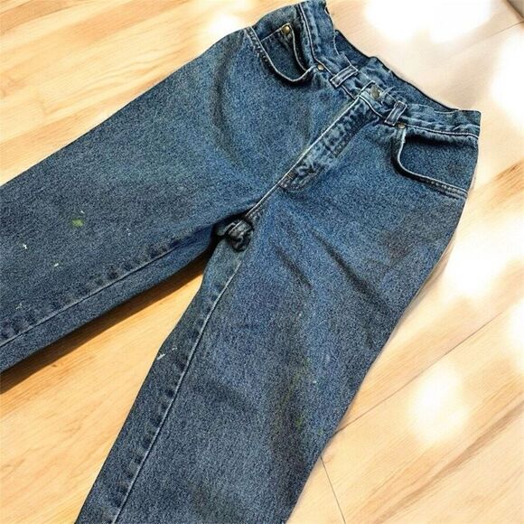 Vintage Levi’s Slim Straight Jeans 23”-24” Medium Wash High Rise Tapered - Picture 2 of 10